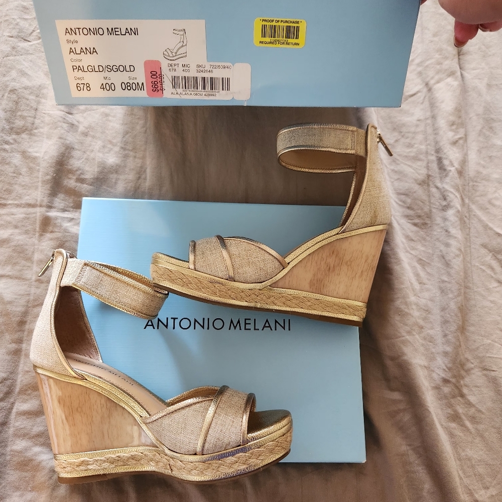Antonio Melani Gold Women's Sandals
